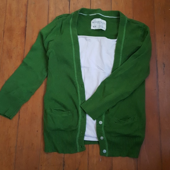 Green cardigan - Picture 1 of 4